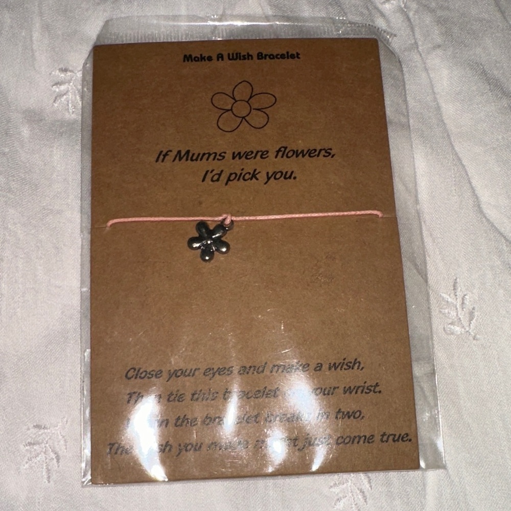 Flower Charm Wish Bracelet